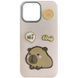 Чехол TPU Leather Toys для Xiaomi Redmi Note 14 5G Capybara / Pink 555-00756 фото