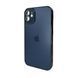 Чехол AG Glass Sapphire Frame MagSafe для iPhone 12 Sea Blue 666-02782 фото 1