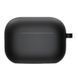 Силиконовый футляр с микрофиброй для наушников Airpods Pro 3 Black 656-08099 фото