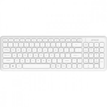 Беспроводная клавиатура Proove Classic Code (Ukraine Layout) white 656-02673 фото