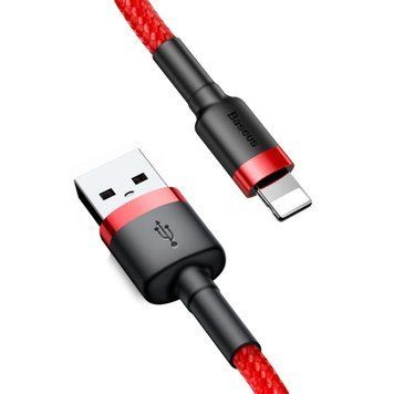 Кабель Baseus Cafule Cable USB For Lightning 1.5A 2m Red+Red CALKLF-C09 фото