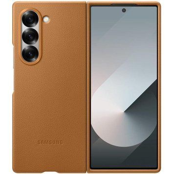 Кожаный чехол Leather Case для Samsung Galaxy Z Fold6 Tan 555-03229 фото