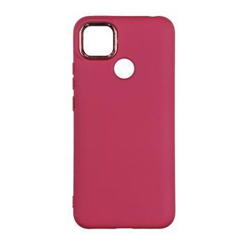 Чохол Silicone Cover Metal frame для Xiaomi Redmi 9C / 10A Maroon 208-03562 фото
