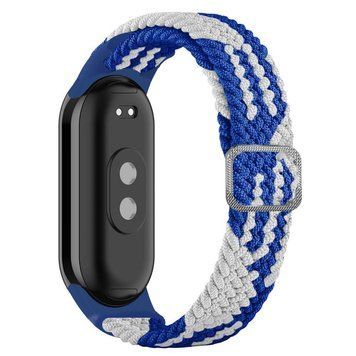 Ремешок для Xiaomi Mi Band 8/9/10 Elastic adjustment Blue/White 212-02595 фото