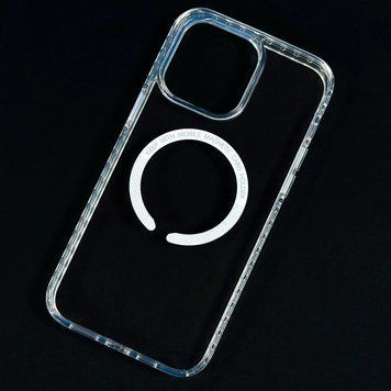 Прозрачный чехол Hard Keep With Magnetic Colored для iPhone 14 Pro White 777-07729 фото