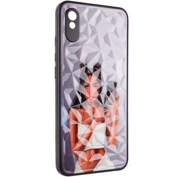 TPU+PC чехол Prisma Ladies для Xiaomi Redmi 9A Black in White 777-07430 фото