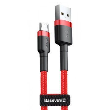 Кабель Baseus Cafule Micro USB 2.4A (1m) Red CAMKLF-B09 фото