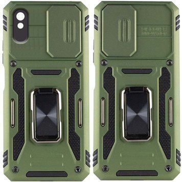 Ударопрочный чехол Camshield Army Ring для Xiaomi Redmi 9A Army Green 777-05115 фото
