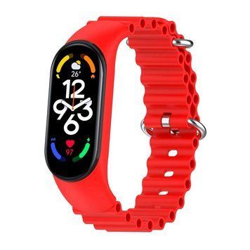 Ремінець для Xiaomi Mi Band 3/4/5/6/7 Ocean Band Red 212-02495 фото