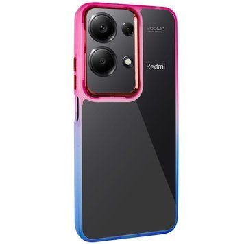 Чехол TPU+PC Fresh sip series для Xiaomi Redmi Note 13 Pro 4G / Poco M6 Pro 4G / Note 14S Синий / Розовый 777-06631 фото