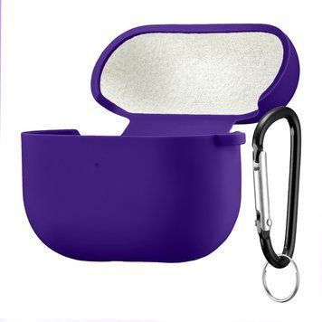 Силиконовый чехол 2,5mm с микрофиброй для AirPods Pro Deep Purple 203-00186 фото