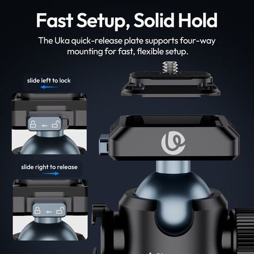Адаптер кронштейн Ulanzi T100 Uka Quick-Release Ball Head C062 фото