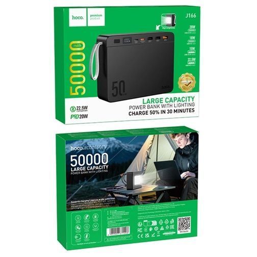 Powerbank Hoco J166 Carretera 50000 mAh 22.5W Black 216-00188 фото
