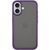 TPU+PC чохол Metal Buttons для Apple iPhone 16 (6.1") Темно-фиолетовый 777-08257 фото
