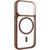 Чохол TPU+PC GETMAN Moon Clear with MagSafe для Apple iPhone 15 Pro (6.1") Brown 656-08426 фото