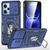 Ударостійкий чохол Camshield Army Ring для Xiaomi Redmi 12 / Poco M6 Pro 5G Navy Blue 777-05015 фото