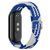 Ремінець для Xiaomi Mi Band 8/9/10 Elastic adjustment Blue/White 212-02595 фото