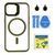 Чохол TPU+PC+Metal Stand Case with MagSafe and Camera Lenses для iPhone 15 Green 214-03705 фото