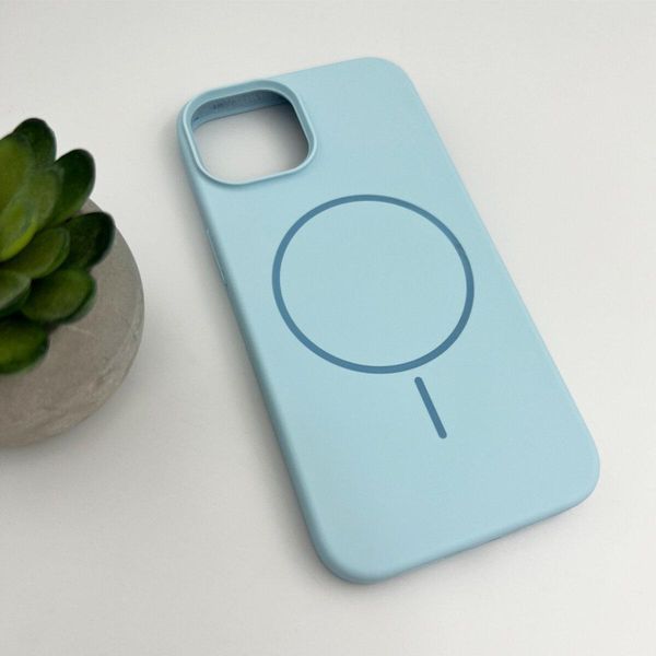 Чохол для смартфона Silicone Case Magnetic для Apple iPhone 13 Pro Max Sky Blue 666-03800 фото