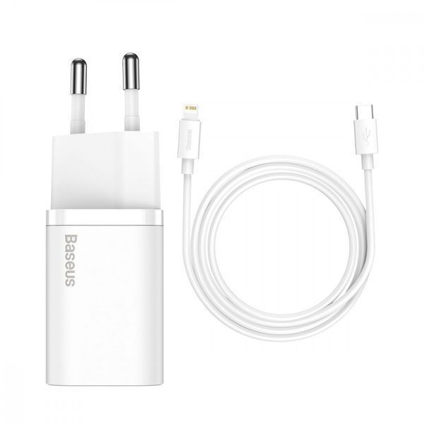 СЗУ Baseus Super Silicone Quick Charger 30W (Type-C) White CCSUP-J02 фото