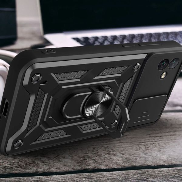 Ударостійкий чохол Camshield Serge Ring для Samsung Galaxy A06 Black 777-04326 фото