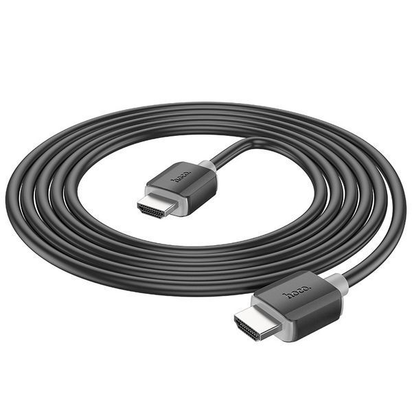 Кабель HOCO US08 HDTV 2.0 male-to-male 4K HD data cable(L=2M) Black 6931474799395 фото