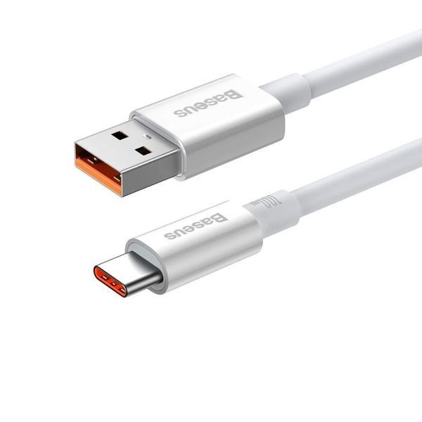 Кабель Baseus Superior Series Fast Charging Data Cable USB to Type-C 100W 1m Moon White P10320102214-01 фото