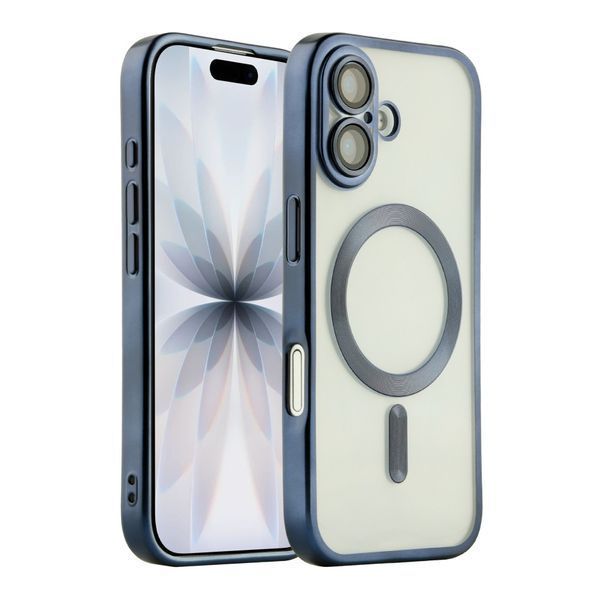 Чехол TPU Metallic Chrome Full Camera with Magsafe для iPhone 17 Chrome Rose 214-04604 фото