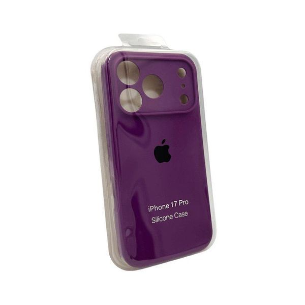 Силиконовый чехол с закрытой камерой для iPhone 17 Pro Purple 666-04249 фото