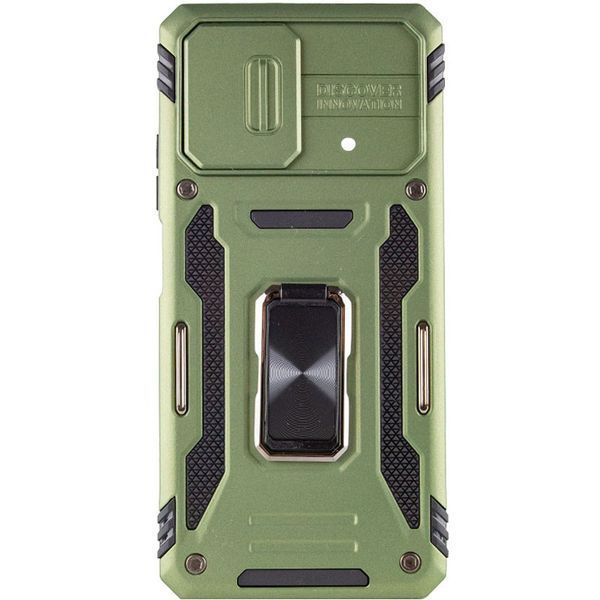 Ударостійкий чохол Camshield Army Ring для Xiaomi Poco F5 / Note 12 Turbo Army Green 777-05065 фото