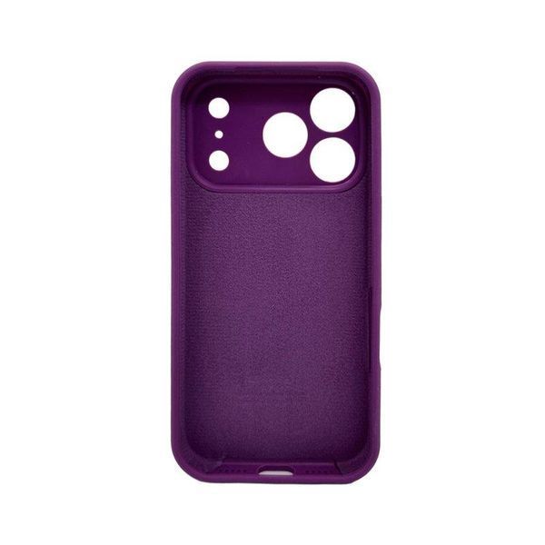 Силиконовый чехол с закрытой камерой для iPhone 17 Pro Purple 666-04249 фото