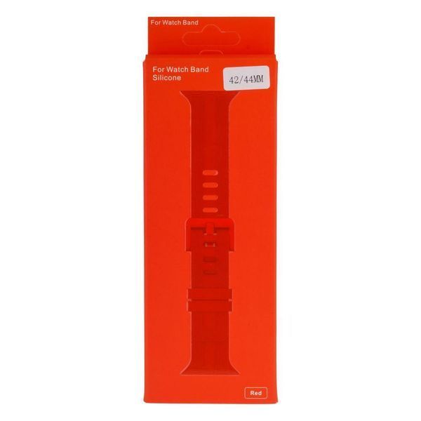Ремінець Silicone Shine Band для Apple Watch 38/40/41 mm Red 212-00824 фото