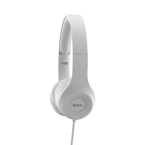 Навушники HOCO W21 Graceful charm wire control headphones Gray 656-01039 фото