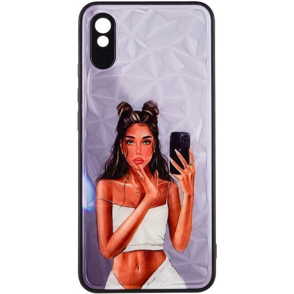 TPU+PC чехол Prisma Ladies для Xiaomi Redmi 9A Black in White 777-07430 фото
