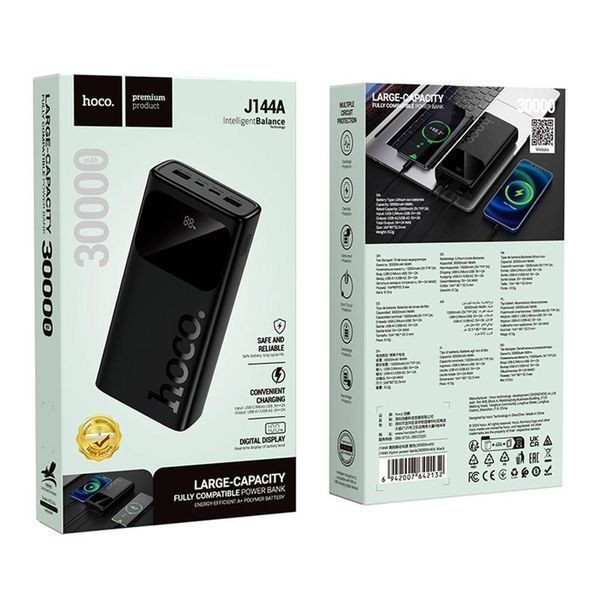 Power Bank Hoco J144A Hymn 30000 mAh Черный 656-03296 фото