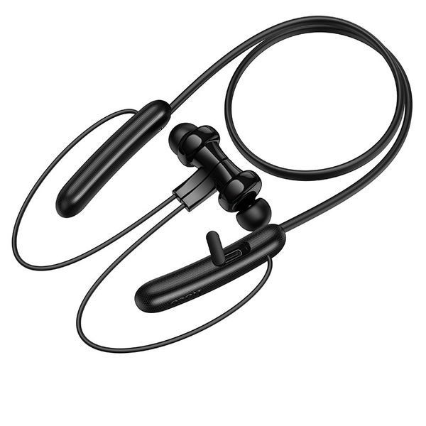 Бездротові спортивні навушники HOCO ES75 Niya neck-hanging BT headset Black 6942007654524 фото