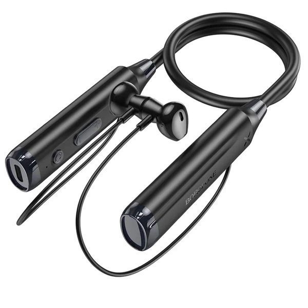 Бездротові навушники BOROFONE BE64 Perfect neckband BT earphones Black 656-01576 фото