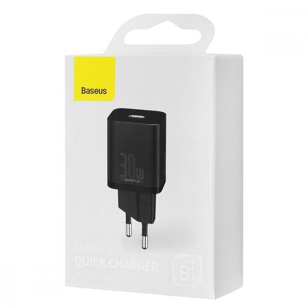 СЗУ Baseus Super Silicone Quick Charger 30W (Type-C) White CCSUP-J02 фото