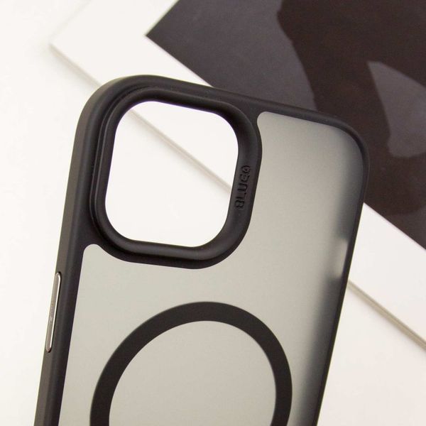 TPU+PC чехол Blueo Skin Friendly Frosted with MagSafe для Apple iPhone 14 / 13 (6.1") Black 777-07909 фото