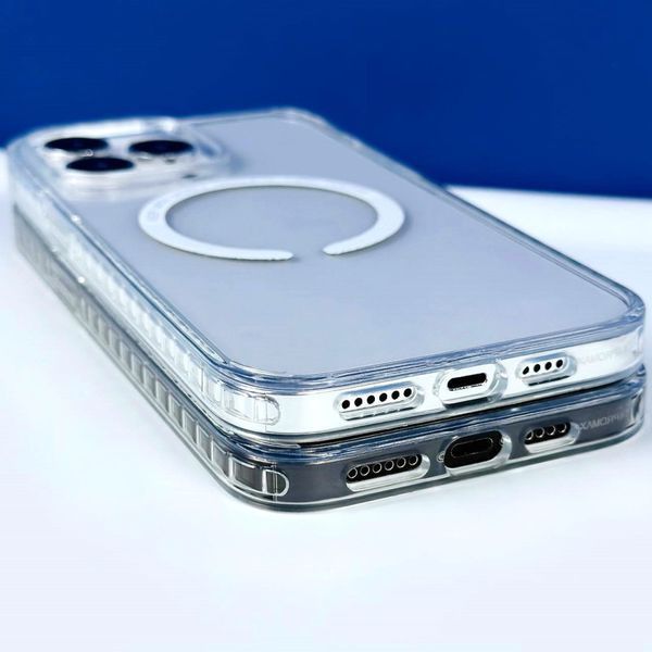 Прозрачный чехол Hard Keep With Magnetic Colored для iPhone 14 Pro White 777-07729 фото