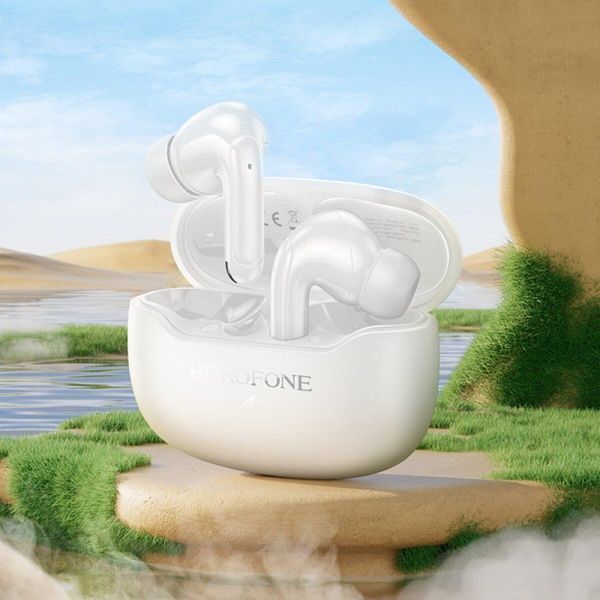 Беспроводные наушники BOROFONE FQ1 Shine wireless BT headset White 656-03844 фото