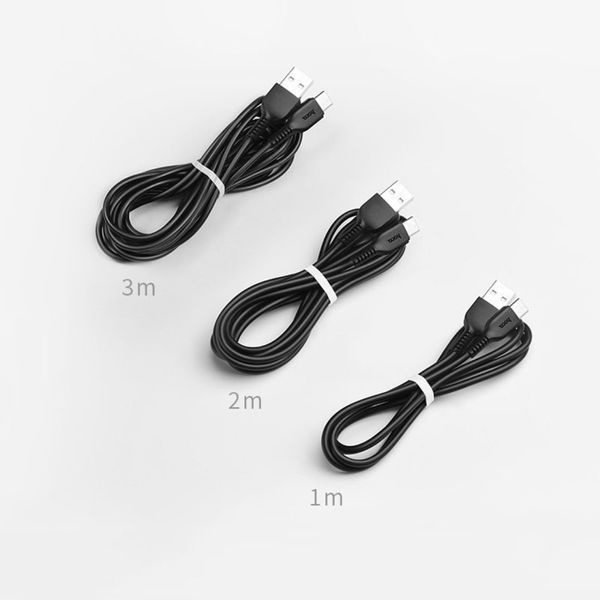 Кабель HOCO X20 USB to Type-C 3A, 1m, PVC, TPE connectors, Black 6957531068846 фото