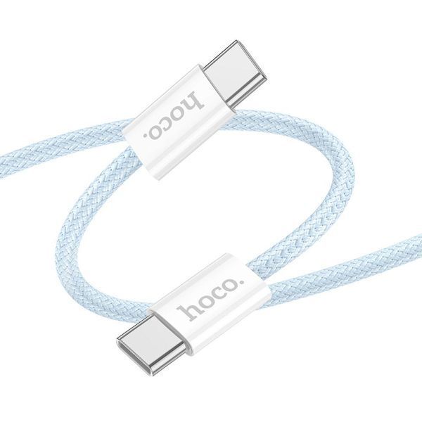 Кабель USB Hoco X104 Source 60W Type-C to Type-C 1m Рожевий 209-00338 фото