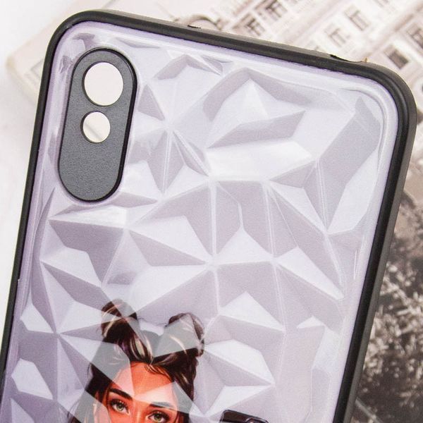 TPU+PC чехол Prisma Ladies для Xiaomi Redmi 9A Black in White 777-07430 фото