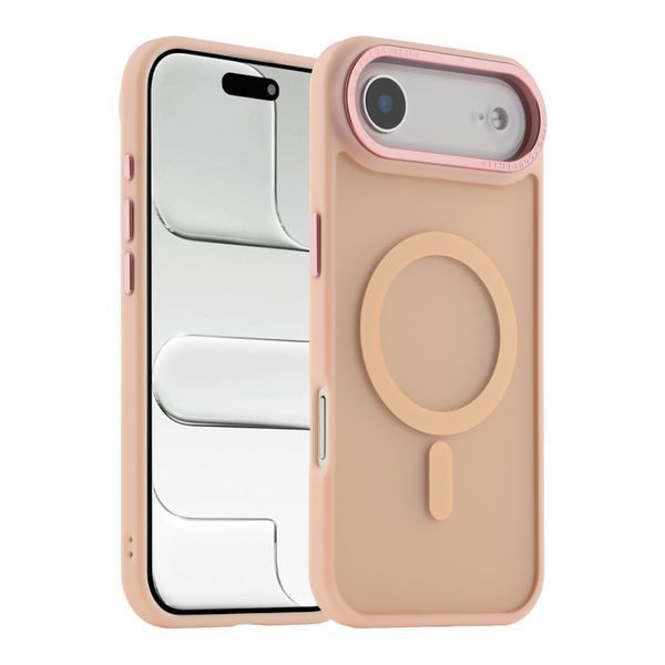 Чехол TPU+PC Goldencis Matte with MagSafe для iPhone 17 Air Pink 2020000496854 фото