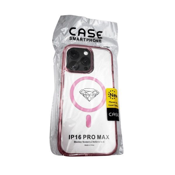 Чехол Acrilyc Colorful с MagSafe для iPhone 15 Pro Max Pink 666-03415 фото