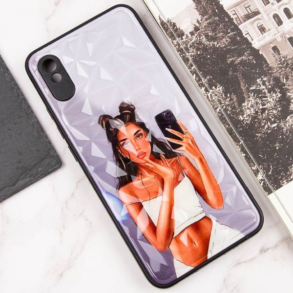 TPU+PC чехол Prisma Ladies для Xiaomi Redmi 9A Black in White 777-07430 фото