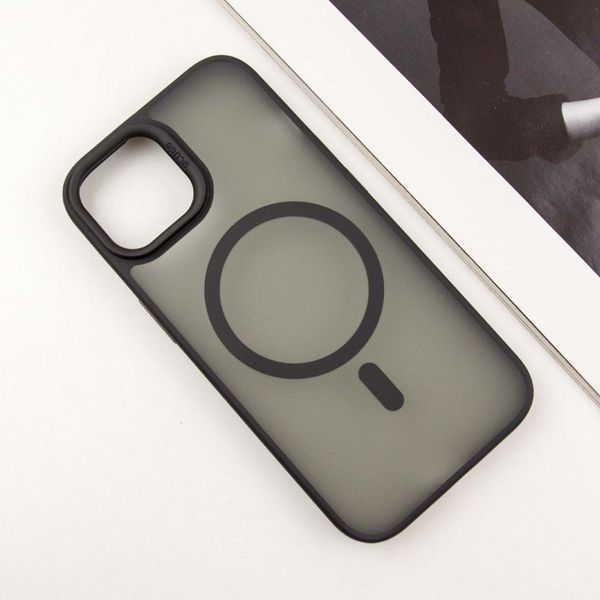 TPU+PC чехол Blueo Skin Friendly Frosted with MagSafe для Apple iPhone 14 / 13 (6.1") Black 777-07909 фото