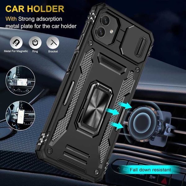 Ударостійкий чохол Camshield Army Ring для Samsung Galaxy A06 Black 777-04965 фото