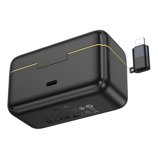 Беспроводная микрофонная система HOCO L17 magnetic dual-mic (iP/Type-C) Black 6942007645997 фото